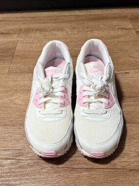 Nike Air Max 90 White Soft Pink Gray WOMEN'S 8.5 FN7489 100 - NEW